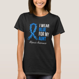 T-shirt Alopécie Conscience Je Porte Du Bleu Pour Ma Tante