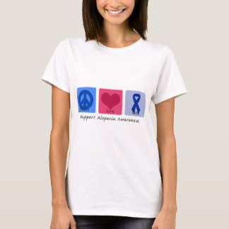 T-shirt Alopécie de traitement d'amour de paix