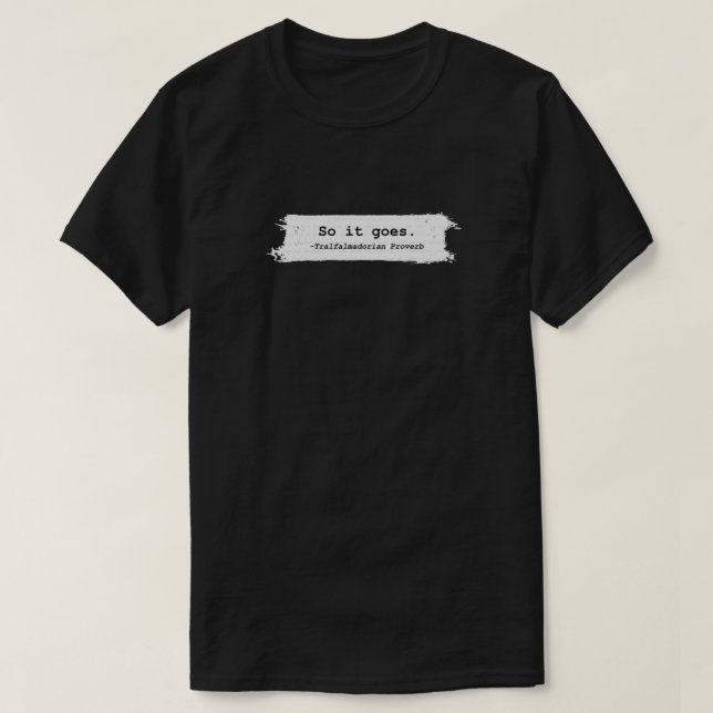 T-shirt Alors Ça Va À Kurt Vonnegut (Design devant)