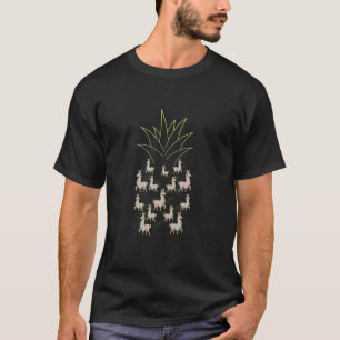 T-shirt Alpaca Animal de zoo Lama Ananas