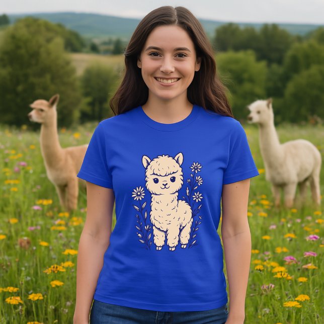 T-shirt Alpaca Baby & Wildflowers (Créateur téléchargé)