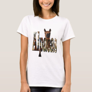 T-shirt Alpaca Brown Avec Logo Alpacas Nom,