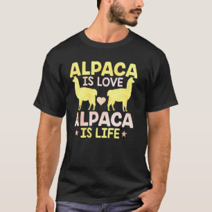 T-shirt Alpaca est amour Alpaca est la vie Llama