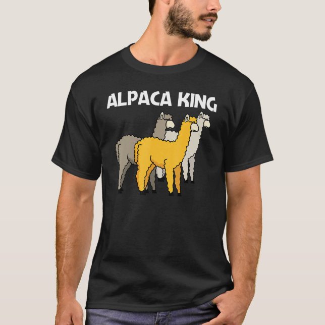 T-shirt Alpaca For Men Dad Camelid Mammal Animal (Devant)