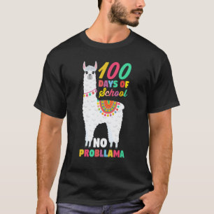T-shirt Alpaca Lama Élève Enseignant 100 Jours D'école Non