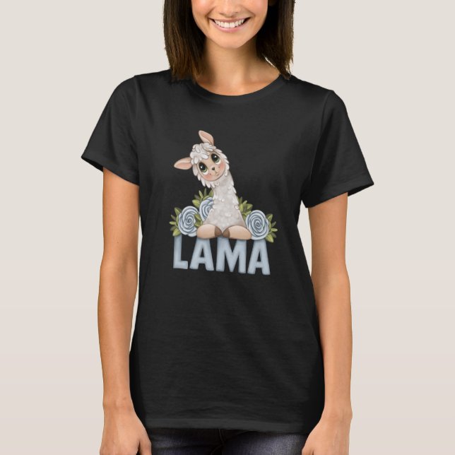 T-shirt alpaca llama animal  animal (Devant)