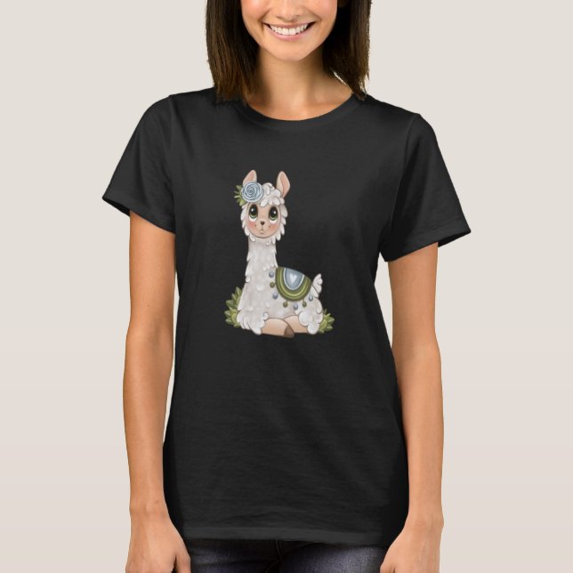 T-shirt alpaca llama animal  graphic  1 (Devant)