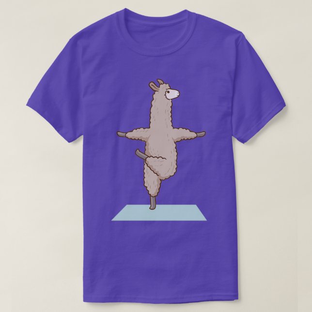 T-shirt Alpaca Llama Yoga Sport Gymnastique amusante Gymna (Design devant)
