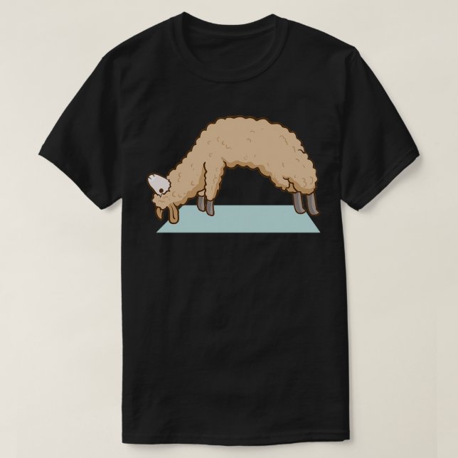 T-shirt Alpaca Llama Yoga Sport Gymnastique amusante Gymna (Design devant)