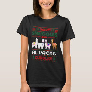 T-shirt Alpaca Lover Pajama mignonne Llama laide de Noël m