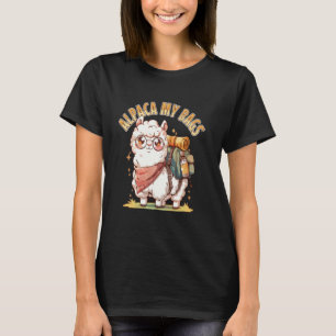 T-shirt Alpaca Mes Bagages Drôle Voyage Pun Randonneur Ave