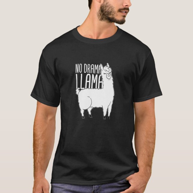 T-shirt Alpaca Pas De Drama Llama (Devant)