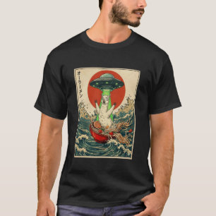 T-shirt Alpaca Ramen UFO Drôle Anime Japonais Hommes Femme