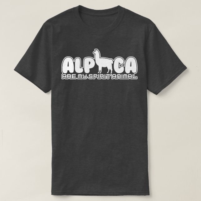 T-shirt Alpaca sont mon Esprit Animal (Design devant)