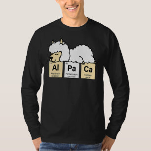 T-shirt Alpaca Tableau Périodique Des Éléments Lama Pako H