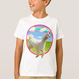 T-shirt Alpaca Unicorne sous ciel ouvert