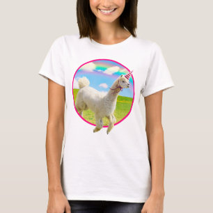T-shirt Alpaca Unicorne sous ciel ouvert