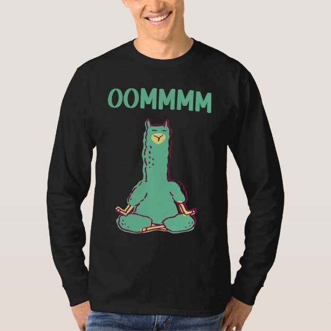 T-shirt Alpaca Yoga  Animals Workout Calm Zen (Devant)