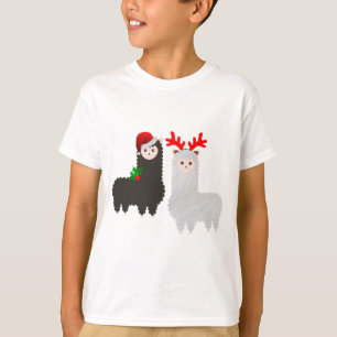 T-shirt alpacas de rennes de noël