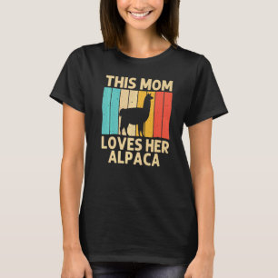 T-shirt Alpaga Cool Pour Maman Maman Animal Péruvien Alpag