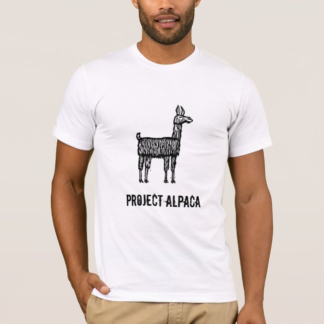 T-shirt Alpaga de projet (Devant)
