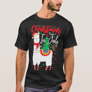 T-shirt Alpaga Lama Noël - Noël en juillet