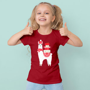 T-shirt Alpaga mignon de Noël