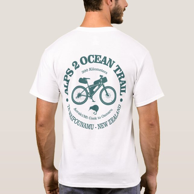T-shirt Alpes 2 Océan (cyclisme) (Dos)