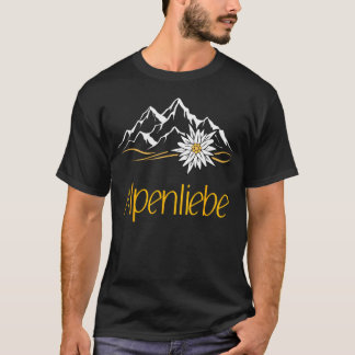T-shirt Alpes Amour Edelweiss Fleur Montagne Aventure