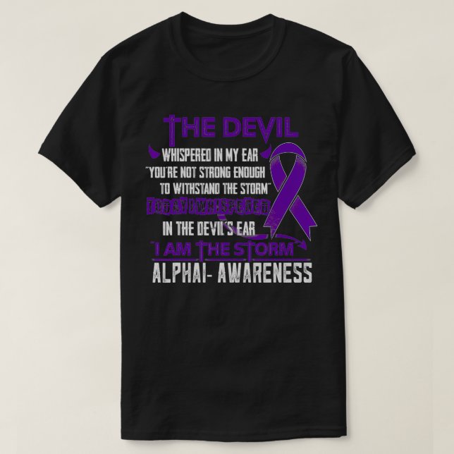 T-shirt Alpha1 Sensibilisation Je suis le diable de la tem (Design devant)