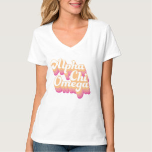 T-shirt Alpha Chi Omega  Script Super