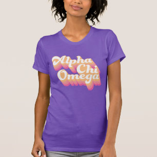 T-shirt Alpha Chi Omega  Script Super