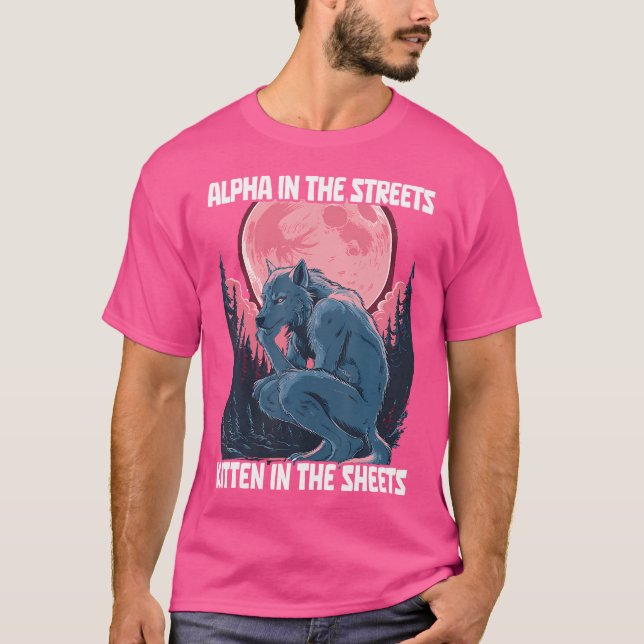 T-shirt Alpha Dans Les Rues Kitten Dans Les Feuilles (Devant)