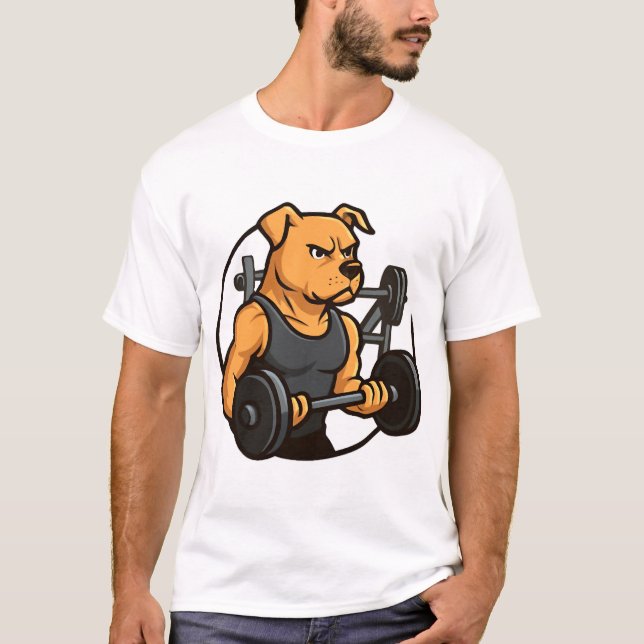T-shirt Alpha Dog Gym  Power Unleashed (Devant)