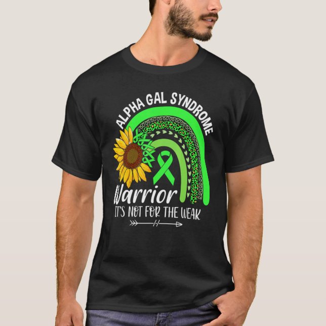 T-shirt Alpha Gal Syndrom Tournesol Rainbow Sensibilisatio (Devant)