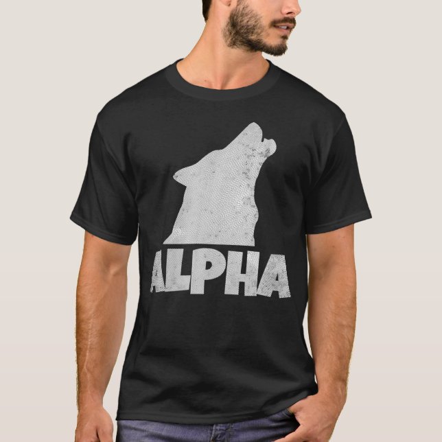 T-shirt Alpha Lone Wolf Pack Membre Wildlife Howling (Devant)