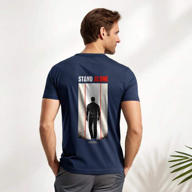 T-Shirt Alpha Mâle Solitaire | Loup Solitaire  (Créateur téléchargé)