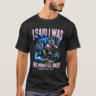 T-shirt Alpha Wolf Procrastinateur J'ai Dit Que J'étais Ci