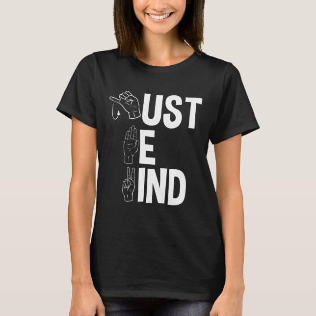 T-shirt Alphabet American Sing Langue Asl Enseignant Just  (Devant)