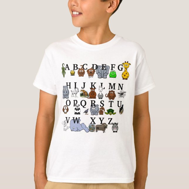 T-shirt Alphabet animal (Devant)