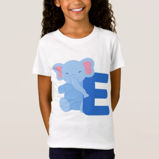 T-Shirt Alphabet animal E pour éléphant