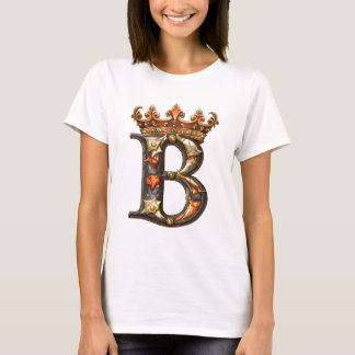 T-shirt Alphabet b avec couronne
