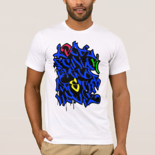 T-shirt Alphabet de graffiti