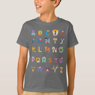 T-shirt Alphabet de rue Sésame personnalisable