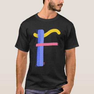 T-shirt Alphabet fantaisiste lettre-F typographie caractèr