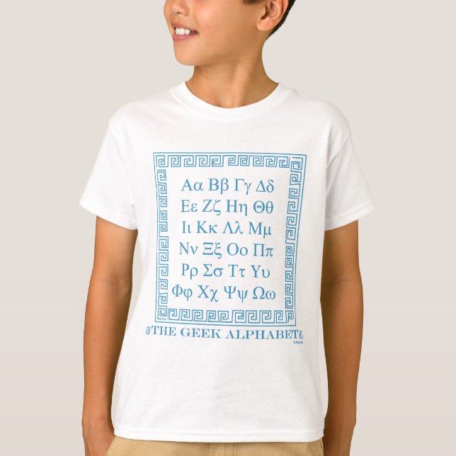 T-shirt Alphabet geek (Devant)