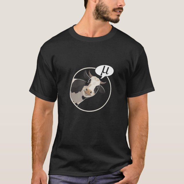 T-shirt Alphabet grec enseignant Enseignant École de vache (Devant)