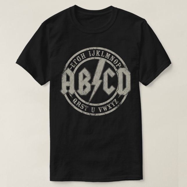 T-shirt Alphabet Hard Rock (Design devant)