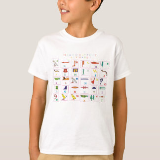 T-shirt Alphabet Hiéroglyphique