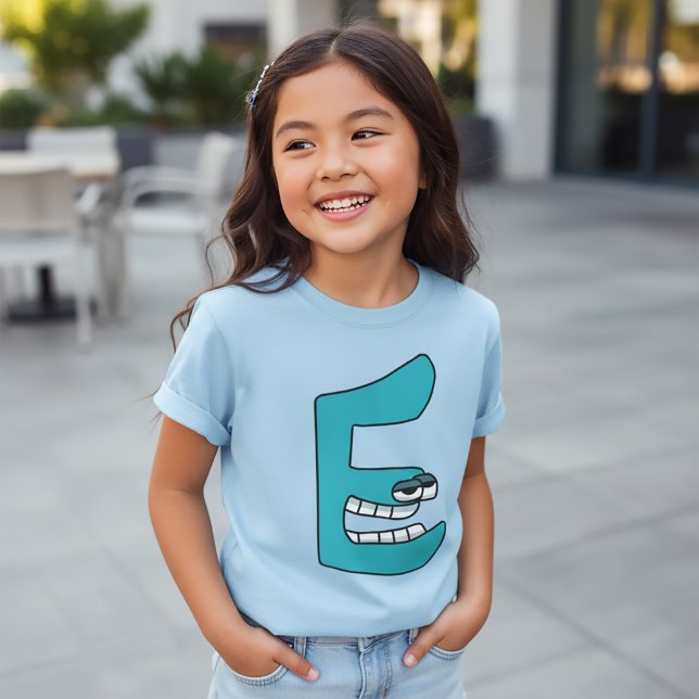 T-Shirt Alphabet Lettre E (Créateur téléchargé)